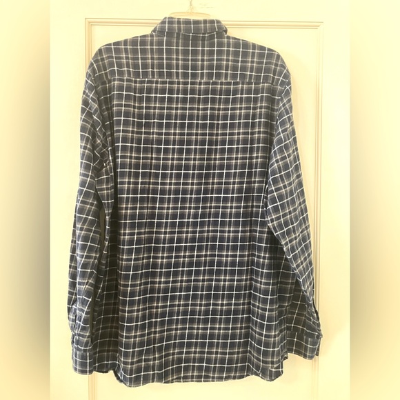Theory Eclipse Plaid Flannel Button Down Shirt XL - Picture 4 of 9
